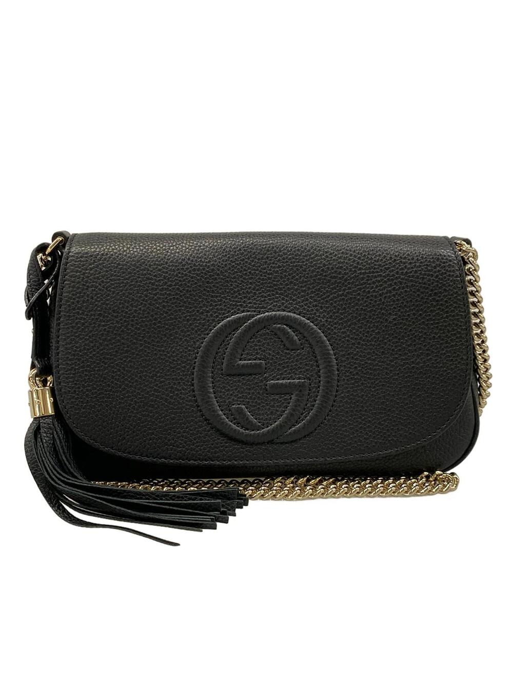 Gucci Soho Black Leather Shoulder Bag #299976G10B